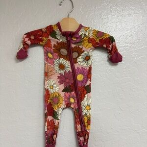 $23 ADD ON posh peanut girls' floral footie newborn Zara Hanna Andersson